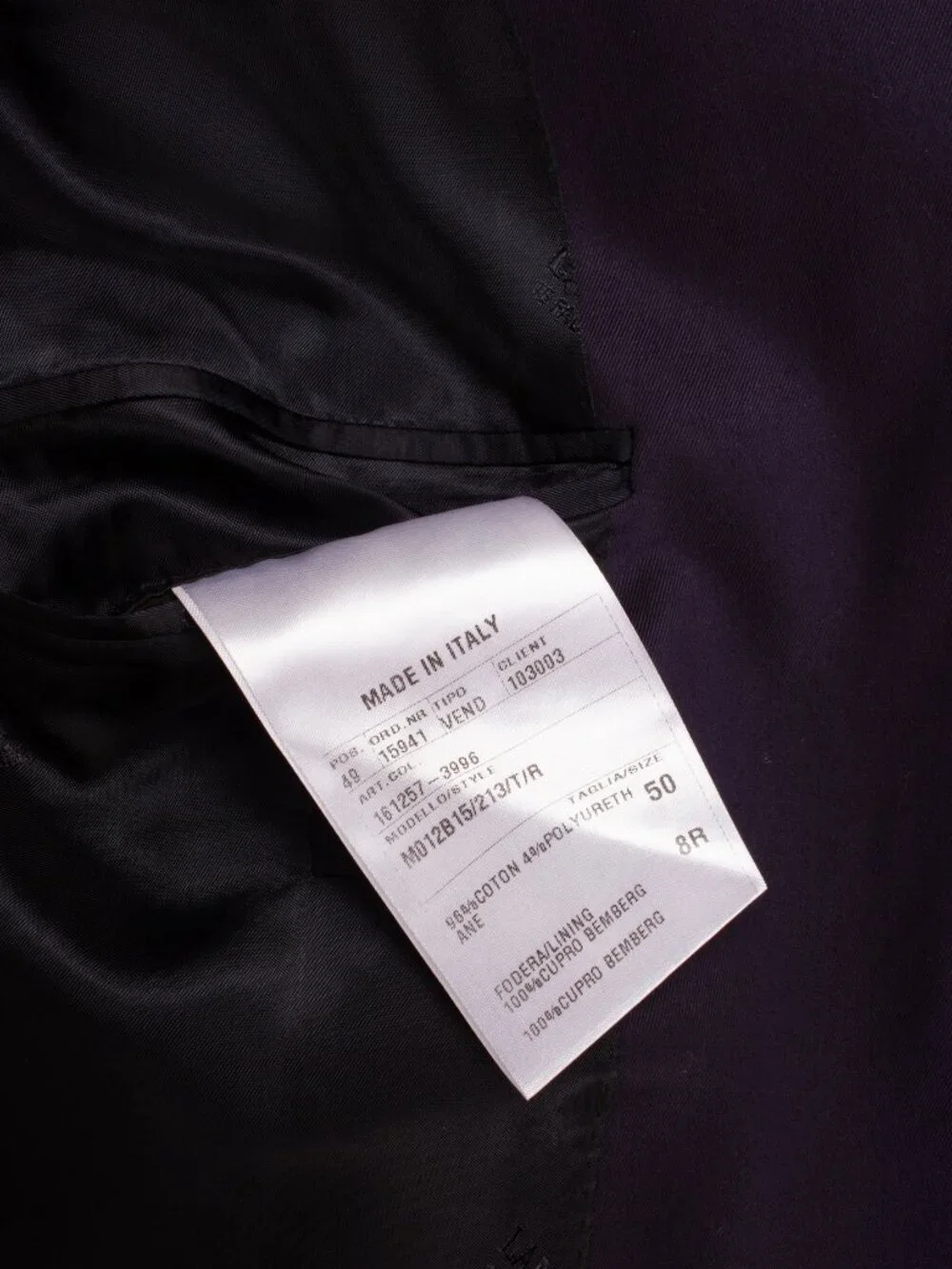 LANVIN Dark Blue Black Grosgrain Trim Blazer Jacket ALBER ELBAZ ERA